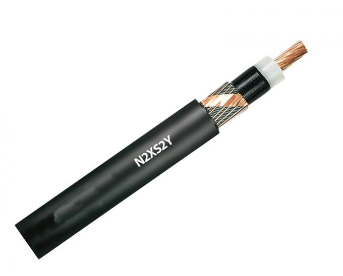 PE Copper XLPE MV Cable 6 10 KV N2XS2Y Single Core Medium Voltage Power
