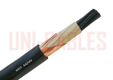 China NYCY VDE 0276 603 Low Voltage Cable , 600 1000V Cu Conductor PVC Sheathed Cable supplier