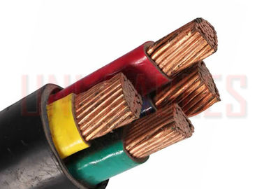 China CU Black 600 / 1000V PVC Insulated Cables IEC 60502-1 Building Cable For Electricity Supply supplier
