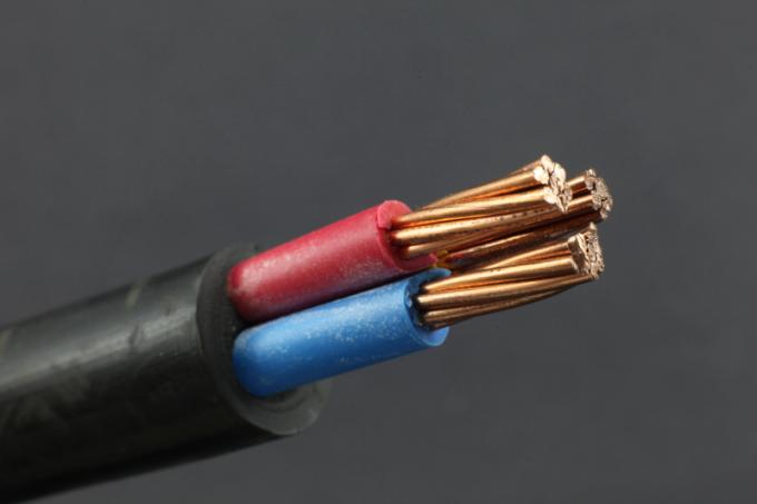 Class 1 IEC 60502 - 1 Standard Low Voltage Cable Three Cores PVC Copper Construction None Armored