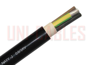 China Electric Plants PVC Insulated Power Cable , NAYY J Aluminum Conductor Cable supplier