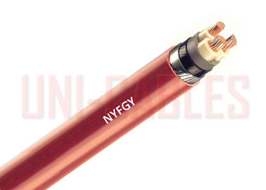 China NYFGY DIN VDE 0271 Low Voltage Cable Copper With Galvanized Flat Steel Wire Armouring supplier