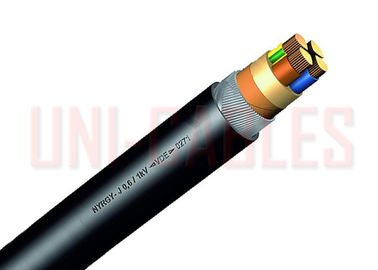 China Class 1 PVC Inuslated Multicore Armoured Cable , NYRGY J Power Stations Low Voltage Wiring supplier