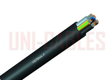 China 638TQ / H07BN4-F Rubber Flexible Cable HOFR Trailing WIth Annealed Copper Conductor supplier