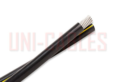 China Duplex UD 600 Volts Aerial Bundled Cable Aluminum Insulated Durably Surface Printed supplier