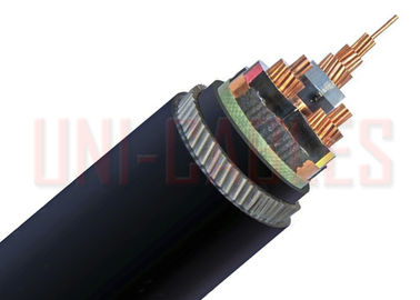 China 19 33kv XLPE SWA Medium Voltage Cable CU PVC Binding Tape Red Black factory